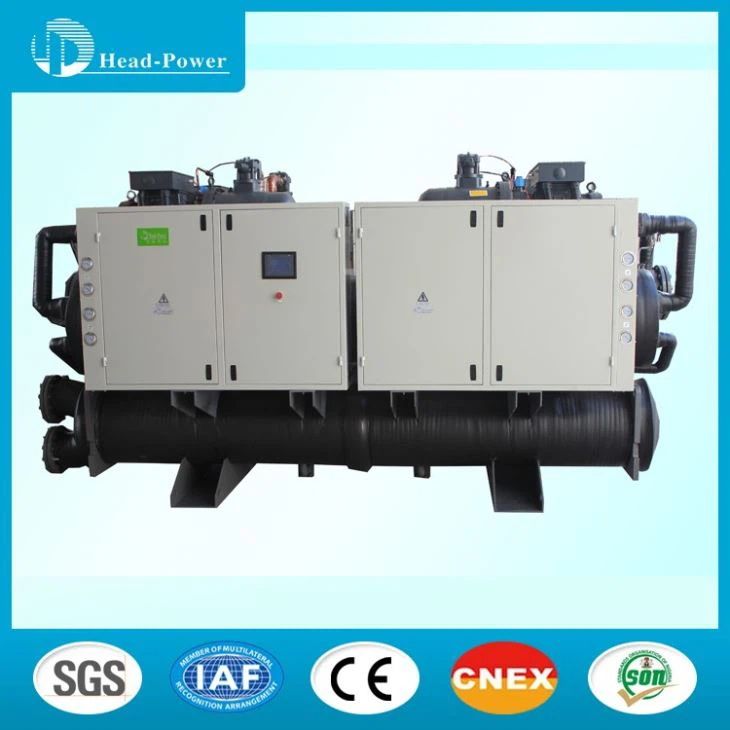 100 Ton Water Cooled Screw Chiller With Two Refrigeration Circuit